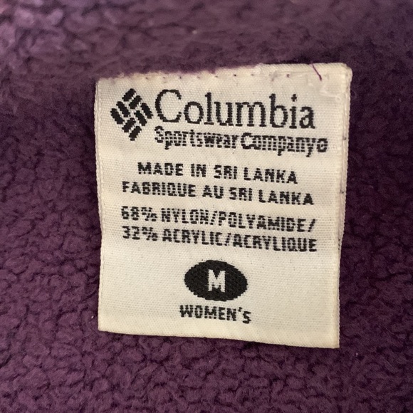 Columbia ladies Medium Sportswear purple mock turtleneck - Picture 2 of 2